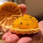 銀座 しのはら - フォアグラ最中