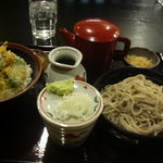 Kuribayashi - 野菜丼＋もりそば（420円＋580円）
