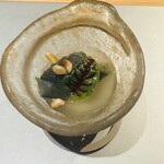 鮨shizuku 西天満 - 焼き茄子の冷製茶碗蒸し