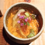 永来権 - 先付け　いちじくの冷製茶碗蒸し