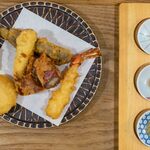 躻 - 2025.8 天ぷら盛り合わせ5種（1,600円）