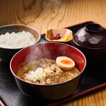 くまき食堂 - もつ煮定食