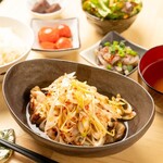ふみちゃんKITCHEN - 鶏ねぎ酢定食