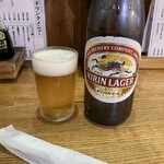 大衆酒場 まるは - キリン瓶ビール　中瓶