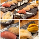 鮨げん家 西中島 - ⤴︎ 季節の寿司5貫  ⤵ - ̗̀up ̖́-