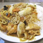 老広東 - 加里鶏片飯（大盛）