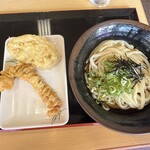 讃岐うどん むらさき - 冷ぶっかけうどん・天ぷら２品