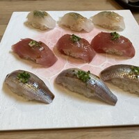鮨と天草大王 天音 - 鯵、鰹他