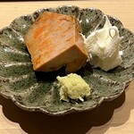 すが弥 - 甘く炊いたあん肝とマスカルポーネチーズ