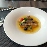 リコモンテ - 富山湾でとれた魚と帆立のポワレ