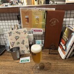 茄子おやじ - 生ビールグラス