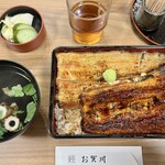 鰻 お賀川 - ・三河産新仔紅白うな重（5200円）