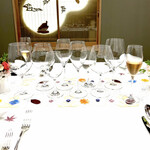 ラ・ロマネ 朝霞 - ペアリンググラス　byまみこまみこ