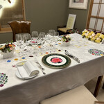 ラ・ロマネ 朝霞 - ペアリングをたのんでいたのでペアリングセッティングをしたテーブル　　　　　　byまみこまみこ