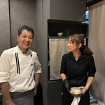 雪花菜 - 小林シェフとスタッフリーダー(掲載了承済)