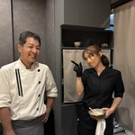 雪花菜 - 小林シェフとスタッフリーダー(掲載了承済)