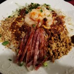 中国家庭料理 楊 - エビ麻辣冷麺。