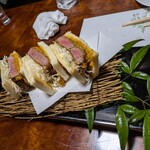 割烹 鍋物 鮨よし - ビフカツサンド、絶品