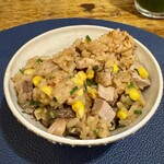 立呑み とだか - 鴨と燻製キノコの炊き込みご飯
      2025年8月28日