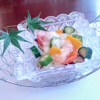 欅 - 水蛸炙りと夏野菜