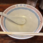 中華めん処 道頓堀 - R7.8  完食です。