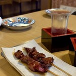 長兵衛 - レバー（360円／2本）。