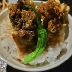 そば さやか - 黒舞茸天丼