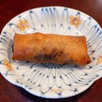 あそび割烹 さん葉か - 2025.8 長崎対馬産猪の春巻き