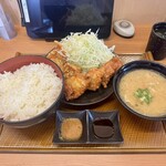 から好し - 料理写真:から好し定食5個(ごはん、キャベツ得盛り、とん汁変更)