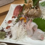 天ぷら 日本料理 あら川 - お刺身盛合せ（6種類）
