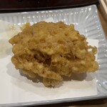 天ぷら 日本料理 あら川 - とうもろこしかき揚げ
