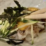 朱楽 - 卵とごま油の甘だれが堪らない(///ω///)ﾎﾞｯ✨
      色んなユッケ制覇しないと(⸝⸝⸝ᵒ̴̶̷ωᵒ̴̶̷(⸝⸝ᵒ̴̶̷ωᵒ̴̶̷⸝⸝⸝)✨