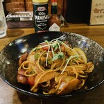 朱楽 - トマトソーススパゲティ✨
      ウィンナーや玉ねぎが良いお仕事してます！✨
      カイワレ大根は彩りよくアクセントに良き良き*ˊᵕˋ*✨