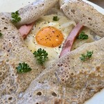 seaside cafe ソラトキ - イケダウインナー/オニオンフォンデュ/グリュイエールチーズ/卵