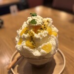 氷匠よこ田 - オレンジ＆パッションフルーツヨーグルト氷]