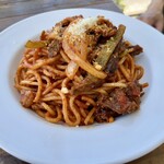 seaside cafe ソラトキ - 氷見牛すじ入りモチモチ太麺ナポリタン