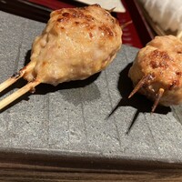 焼鳥 まこ - つくね。臭みがなく、柔らかジューシーでした。