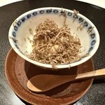 TOMONO - 【 冷やし担々麺】 【 杏仁豆腐 】　トリュフかけ