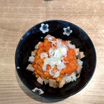 ラーメン 野良裏家 - 半たまごまぶしごはん