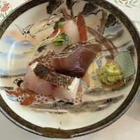 あそび割烹 さん葉か - 長崎県五島産　刺身盛り合わせ　炙りイサキ他