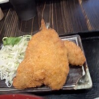 囲炉裏料理 うな革 和なり - アジフライとカキフライ