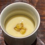 鮨 三心 - とうもろこし茶碗蒸し