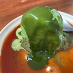 UNITY CAFE - すっかり抹茶ソースに埋もれた抹茶プリンアフォガート