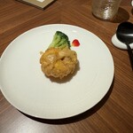 御宝軒 - 揚げ大海老塩漬け　黄身まぶし