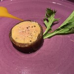 リョウリヤ ステファン パンテル - ステファンパンテルのスペシャリテ熟成したフォアグラの奈良漬け巻きトロピカルソース