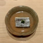 鮨 田中 - 太刀魚の酒蒸し