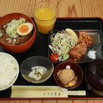 くまき食堂 - ランチセットもつ