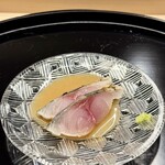 鮓 錦の秋 - ゴマ鯖（三重）、本山葵