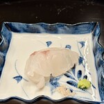 鮓 錦の秋 - 鯒（こち）、塩（淡路）、本山葵