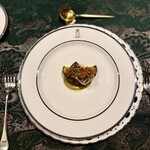 SALONE 2007 - 太刀魚､絹かわなす､焼きなすピューレ､フルーツトマト､マイクロタイム